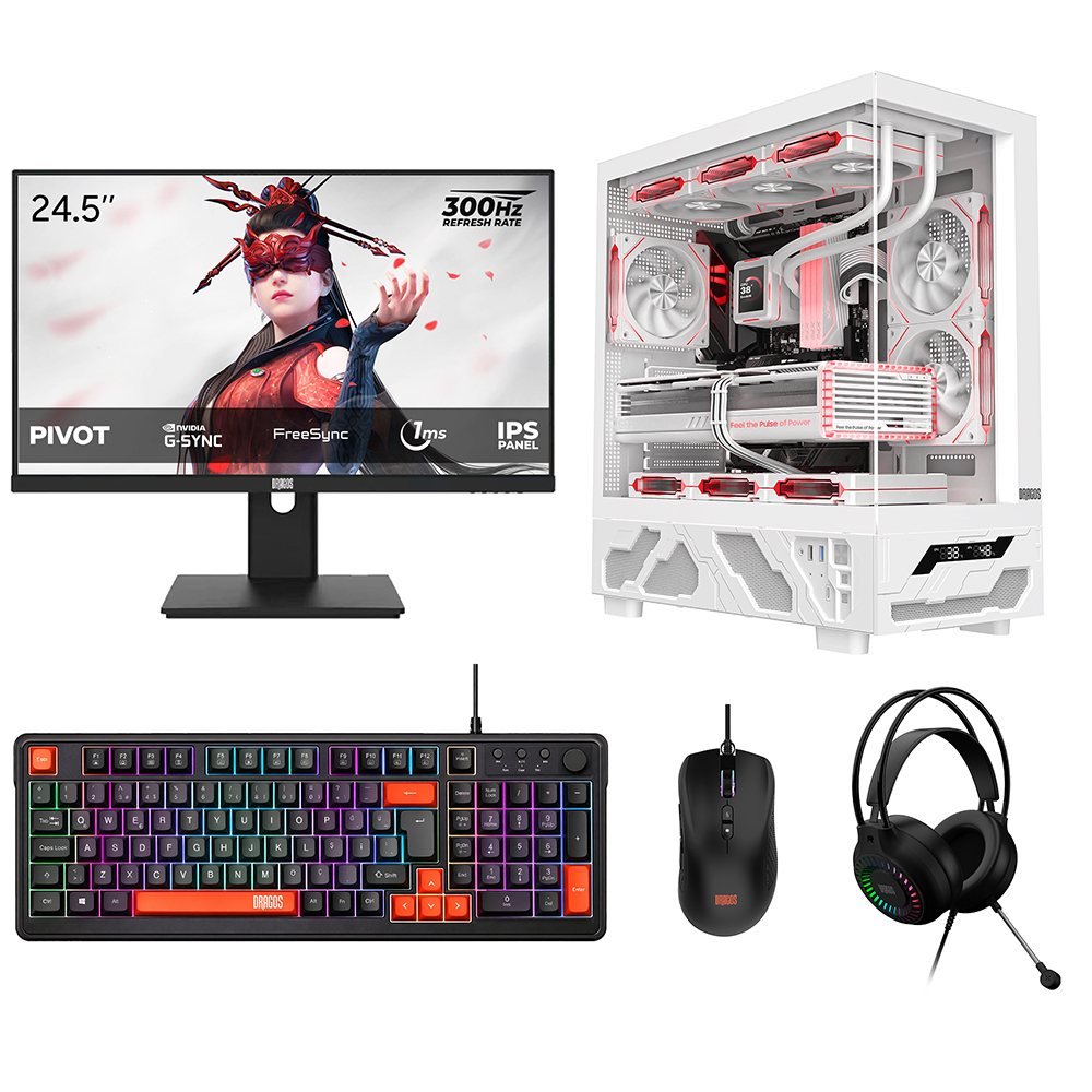 Dragos DRx9910 Ryzen 5 7500X3D 16GB 512GB NVMe 12GB RTX5070 24.5 İnç 300Hz 1ms Oyuncu Oem Paket