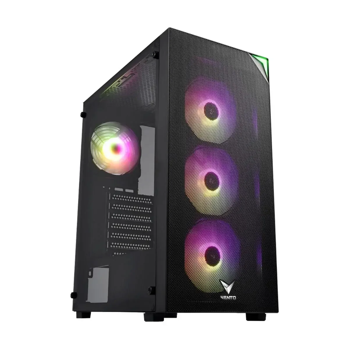 FSP Vento VG3400S RGB Temperli Cam Mesh Siyah ATX Hyper Pro H3-650 80+ Bronze Gaming Kasa
